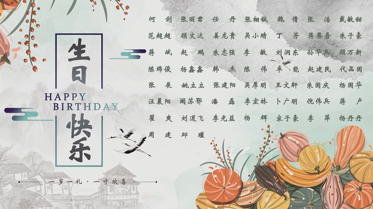 【生日祝?！抗ё?0月生日的員工生日快樂！