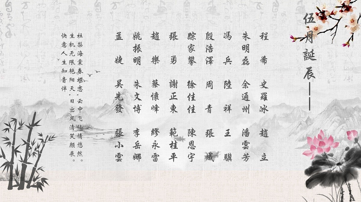 【生日祝?！抗ё?5月生日的員工生日快樂！