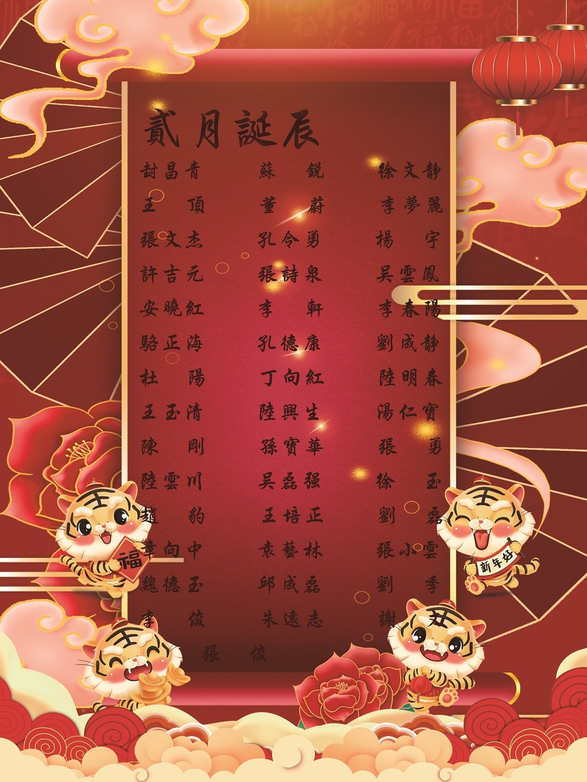 【生日祝?！抗ё?2月生日的員工生日快樂！